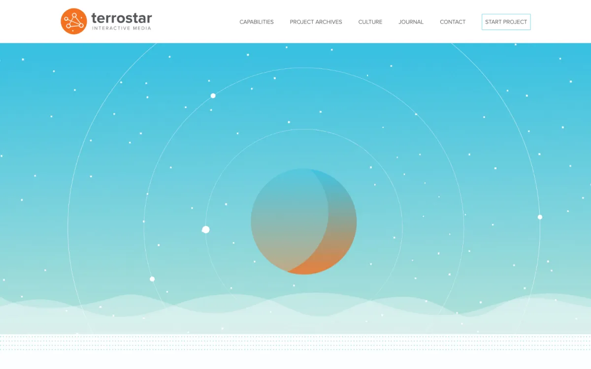 Terrostar Interactive Media homepage, captured September 28, 2026