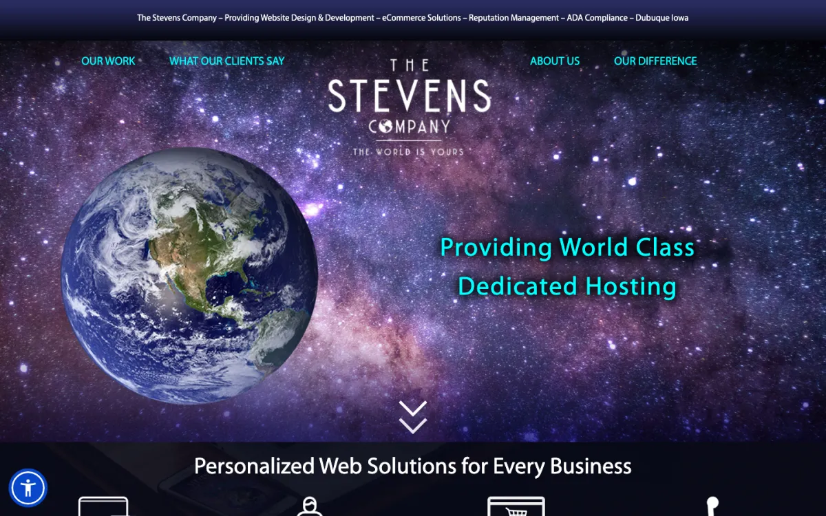 The Stevens Company homepage, captured September 28, 2026